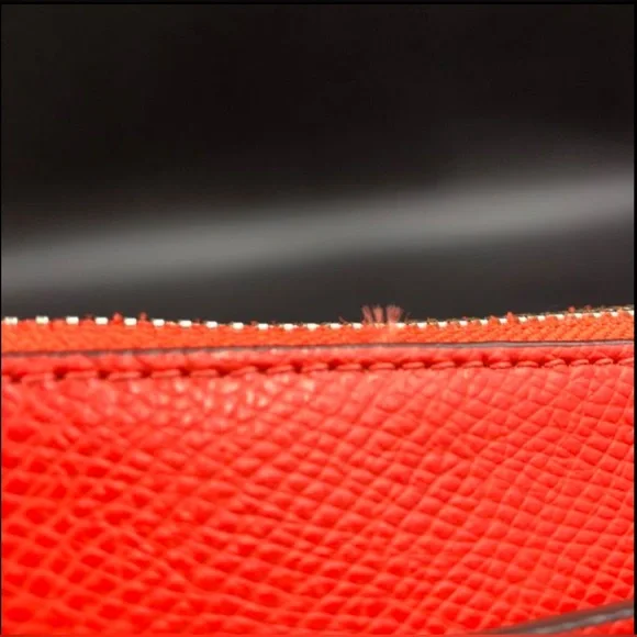 Coach Scarlet Red Leather Crossbody Bag with Silver-Tone Detail F36063 (+COA) - Picture 5 of 10